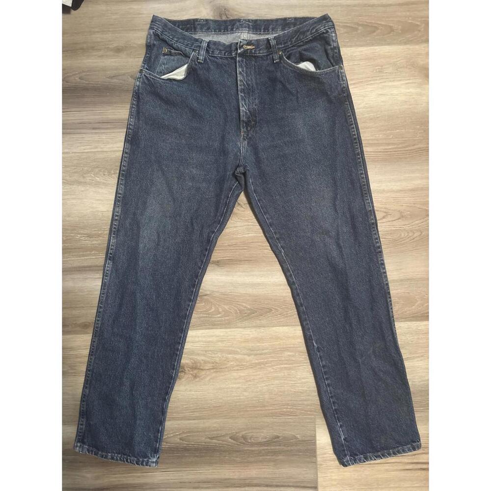 Wrangler Jeans Mens 36x32 Blue Straight Original Fit Cowboy Cut Denim 13MWZ